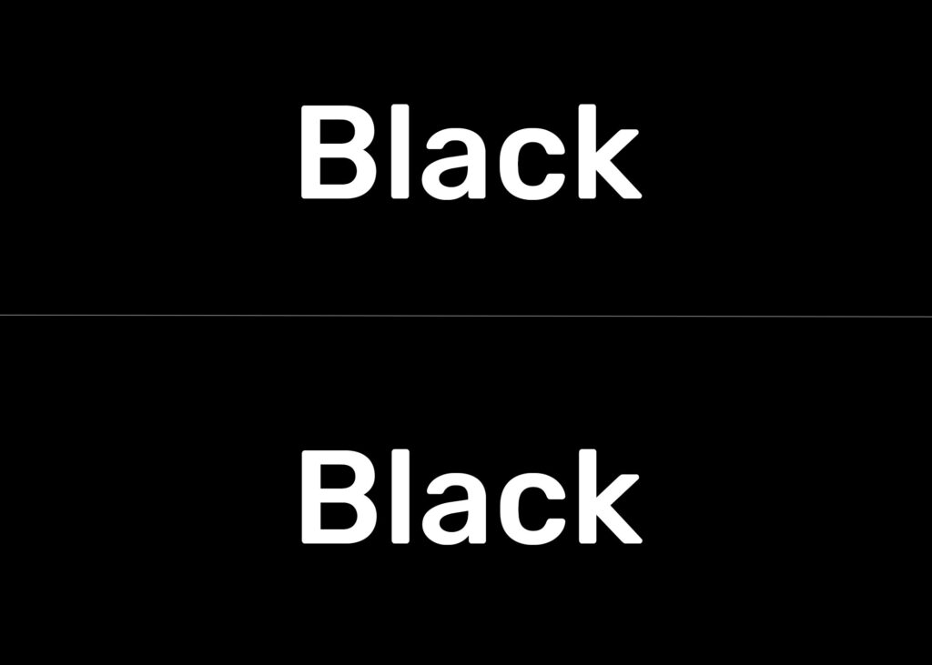 Black/Black